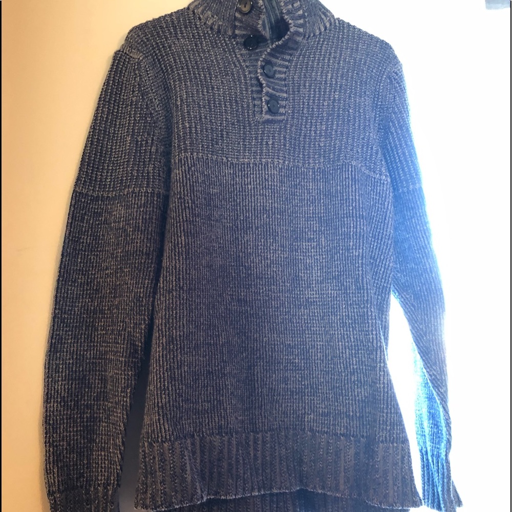 Chunky Men’s Sweater - Blue Gray